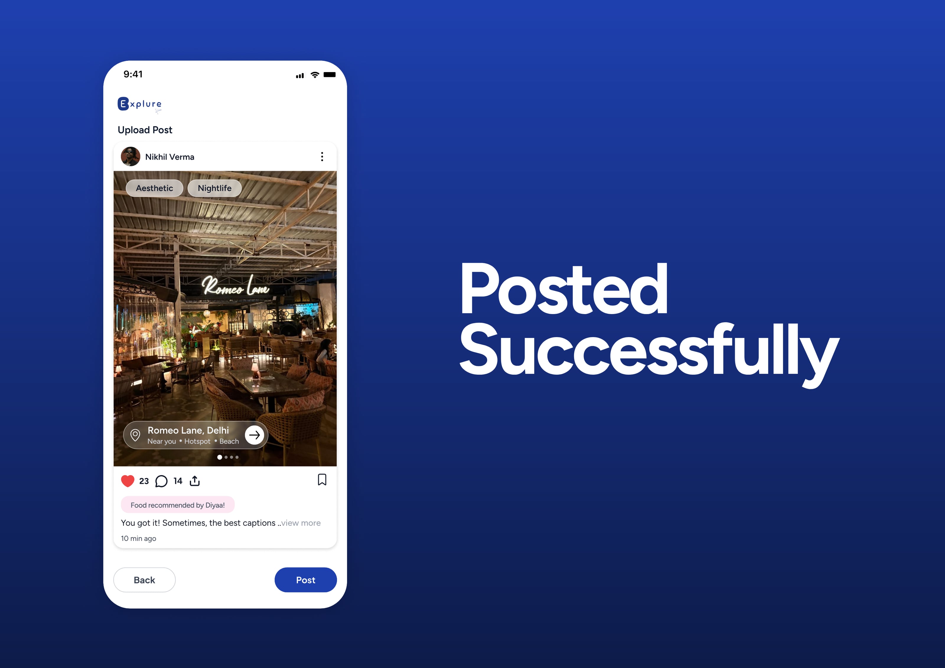 Explure case study — posted successfully