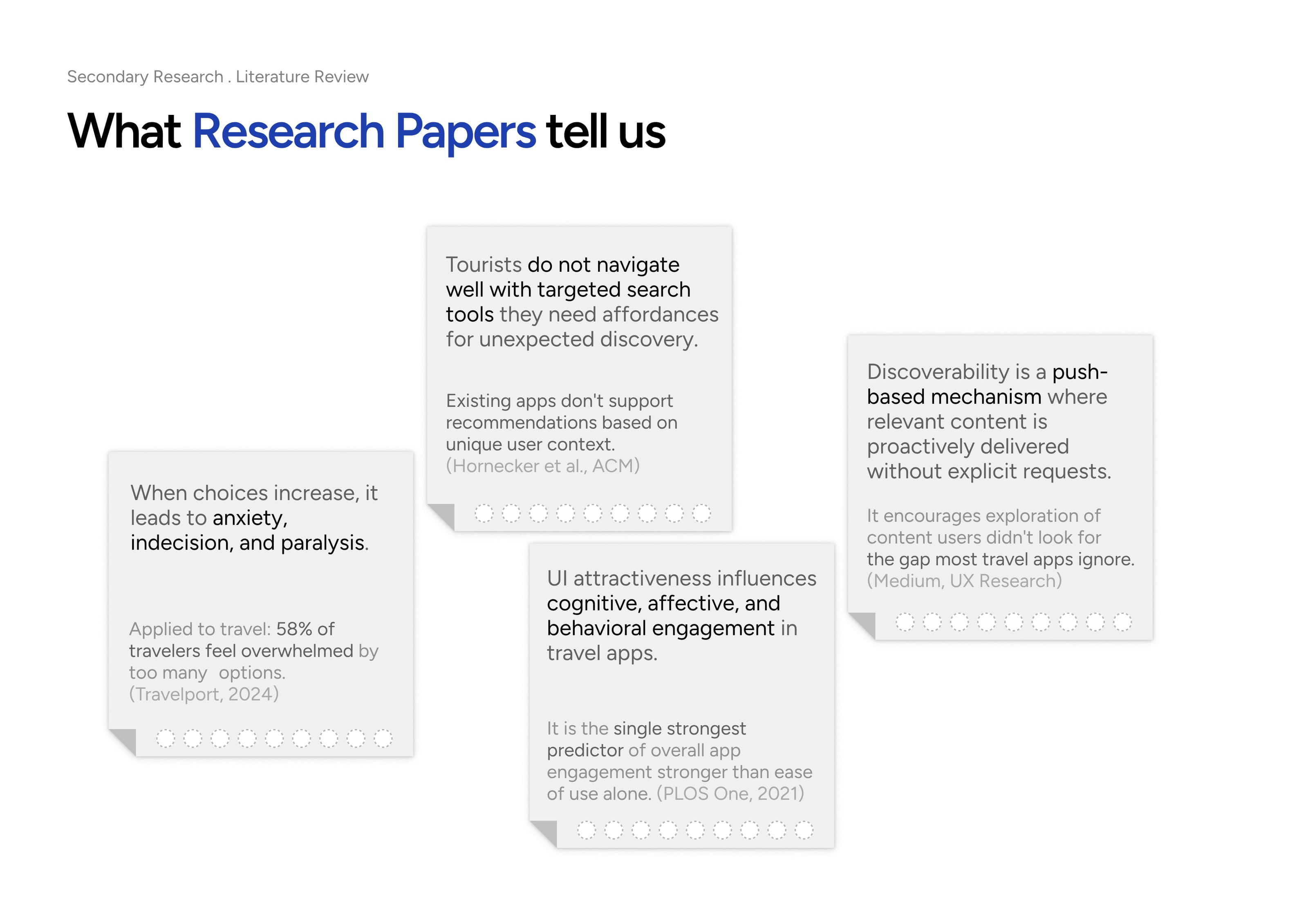 Explure case study — secondary research and literature review