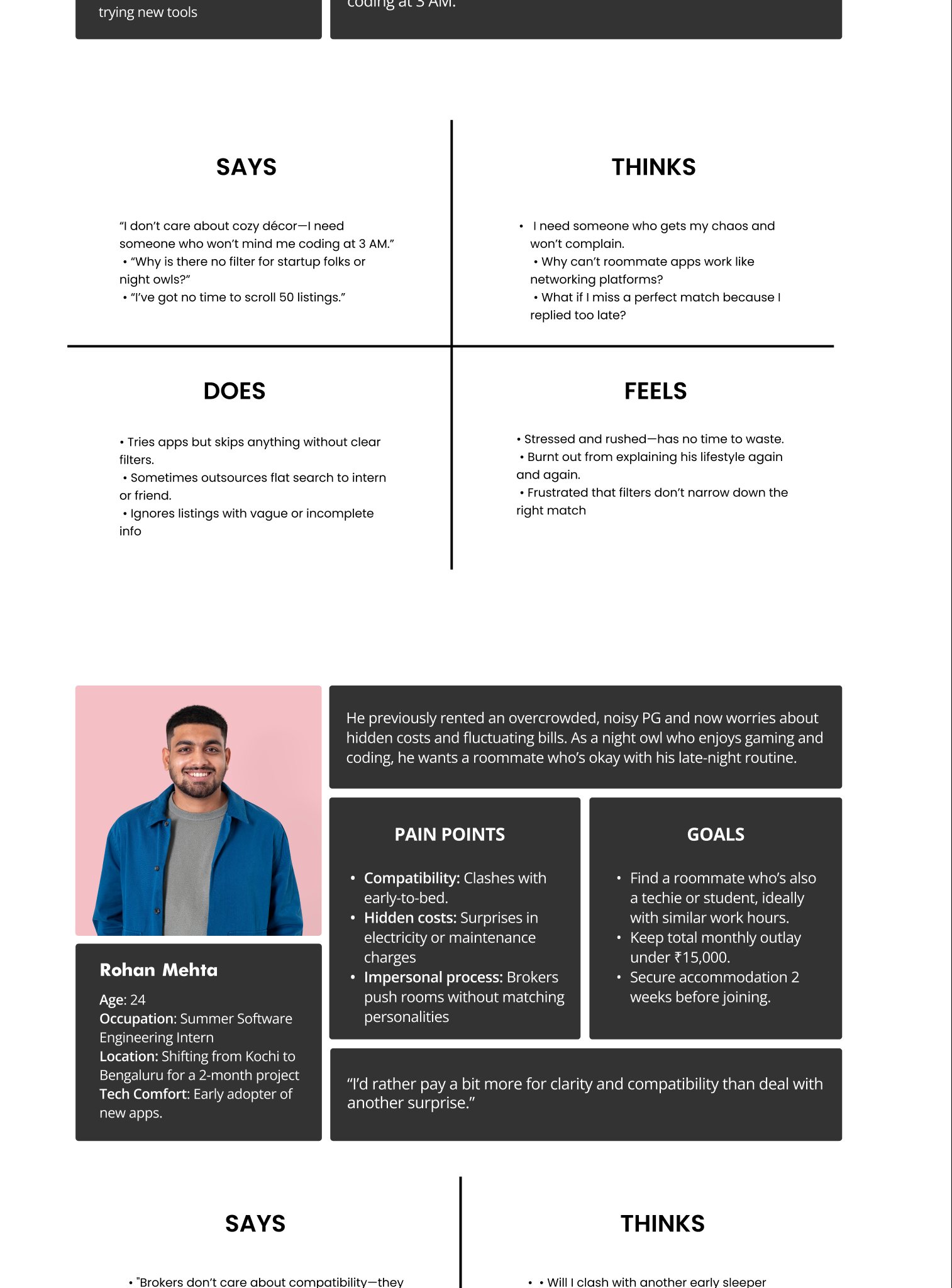 RoomHive case study — user interviews